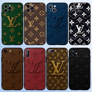 Black TPU silicone phone case Simple and stylish lv for iPhone 11 12 13 Pro Max Mini