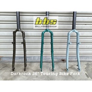 DARKROCK Touring Front fork 26" 700c 28.6mm DISC and DISC+V Rigid Fork