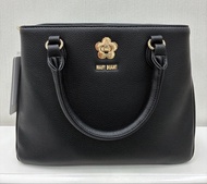 Mary Quant 黑色花扣手袋