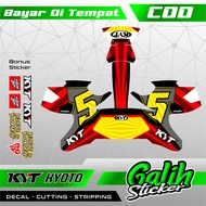 Gs Sticker - COD - Decal Sticker Helm Kyt Kyoto Jaume Masia - Sticker Variasi Helm Kyt Kyoto - Stick