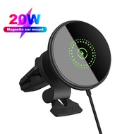 20W Magnetic Phone Holder Charger Mae Compatible with Apple Phones Car Wireless Charger