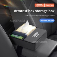 Audi A6L Car Armrest Box Storage Box A4LQ5La3q3 Car Central Control Tissue Box Glasses Storage Box