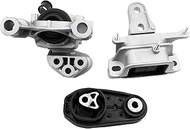 3PCS Rear Right Engine Mounts & Left Trans Mount Fit for Ford Ecosport L3-1.0L 2017-2021 Replacement