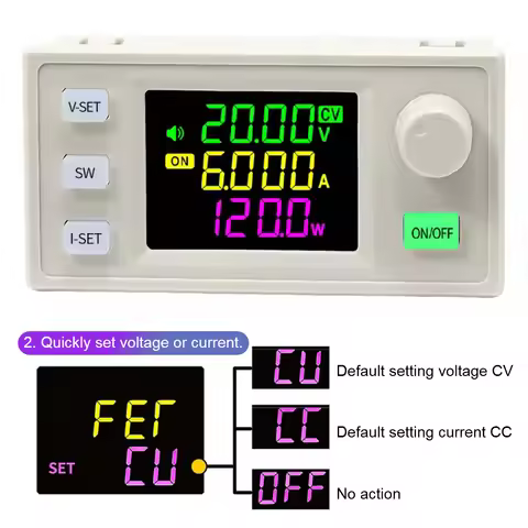 SK120X CNC DC 6-36V/0-36V DC DC Buck Boost Converter Boost/Buck Adjust Regulated Power Supply Module