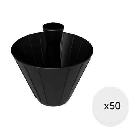 CKFAM-Origami Cone Design Coffee Filter Cup Reusable Hand Brewed Coffee Dripper Strainer With 155Mm 