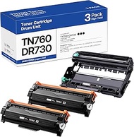 TN760 DR730 Compatible Toner Cartridge Replacement for Brother DR730 DR-730 TN760 TN-760 TN730 TN-73