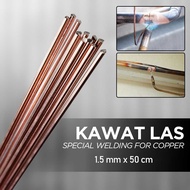 Kawat Las Untuk Kulkas Kuningan Special Welding Fosfor Tembaga 1.5mmx50cm 10 PCS