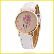 ☌ ✅ ♨ Uniheart Geneva leather Wrist Watch Dream catcher Watch