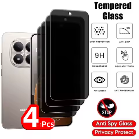 1/2/3/4Pcs For Redmi Note 15 Pro Glass Redmi Note 15 Pro Glass Privacy Anti-Spy 9H Screen Protector 