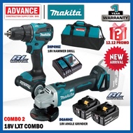 MAKITA 18V LXT Combo Set RM2088 ( DHP490Z 18V Cordless Hammer Drill / DGA404Z 18V Cordless Angle Gri