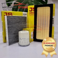 [Combo] 3 JS Asakashi Filters for Xpander 1.5 2017-2024. Engine air filter (A3035), Air conditioner 