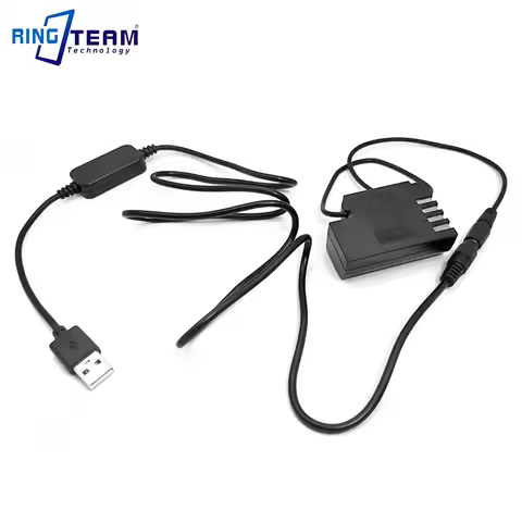 DMW-BLF19E Dummy Battery DMW DCC12 Coupler + USB Adapter for Panasonic Lumix Dmc-DMC-GH3 DMC-GH4 GH5
