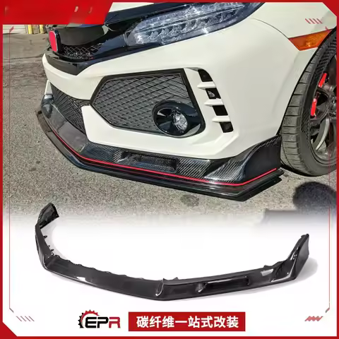 For Honda Civic FK8 Type R 2026 Carbon Fiber Front Lip Splitter - Lowered Stance