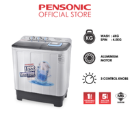 Pensonic Semi Auto Washing Machine (6KG) | PWS-6005X