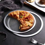 Aluminum Pizza Pan Mesh Non Sti 14 Inch Baking Tray Lightweight Screen for Crispy Pizza Crust in Res