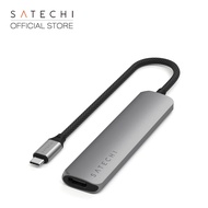 อะแดปเตอร์มัลติพอร์ต Satechi 6-in-1 USB-C Slim Multiport Adapter (Space Grey)
