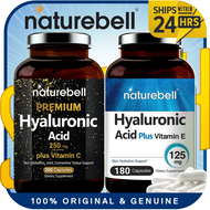 NatureBell Hyaluronic Acid 125MG with Vitamin E | Hyaluronic Acid 250MG with Vitamin C