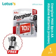 Energizer 8AA Alkaline Max Batteries (E91BP8M)