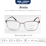 Bonia BE40366M 54 C3 – Gun Metal/Silver Frames, Modern Refinement