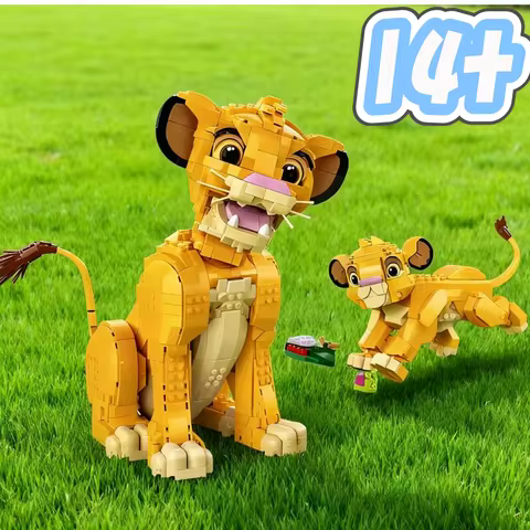 MINISO 2025 Animal Cub King Simba 43247 43243 Model Puzzle Building DIY Children's Assembly Toys Bir