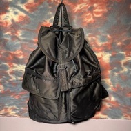 85% new head porter tanker drawstring backpack rucksack 14L 深藍色尼龍索繩背囊 書包 背包