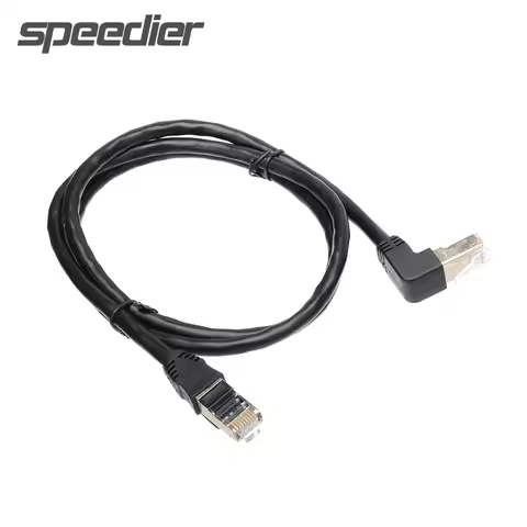 Double 90 Elbow Up Down Right Angled 26AWG Cat5e CAT6 8P8C FTP STP UTP Cat 5e Ethernet Network Cable