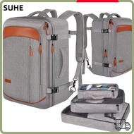 SUHE Travel Backpack, 50L Large Expandable Travel Luggage Bagpack, Fashion Waterproof  Shoe Pouch Ca