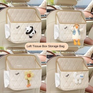 Car Tissue Box Hanging Multifunctional Car Seat Back Paper Extraction Box Hanging Bag Car Interior D