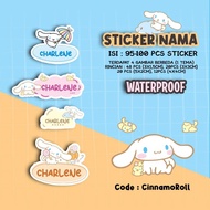Sticker Cinnamoroll Theme Character Name Label Sticker/ Cinnamon Roll/