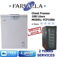 [SPECIAL OFFER] FARFALLA - Chest Freezer - 100 Liters - MODEL: FCF-108A / FCF-108W