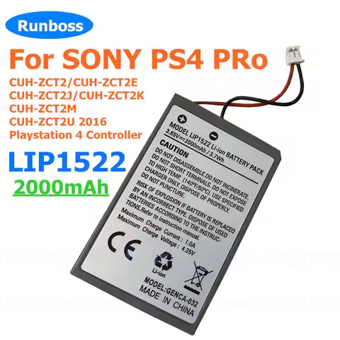For SONY PS4 PRo Slim LIP1522 Dualshock 4 V1 V2 Wireless Controller Playstation GamePad 1800mAh Rech