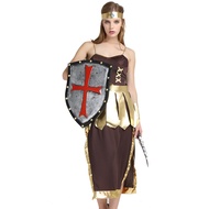 cosplay Ancient Greek princess goddess costume Adult Female Spartan Roman Warrior Costume