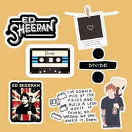 Ed Sheeran Stickers | Vinyl Matte Laminated Waterproof and Scratchproof