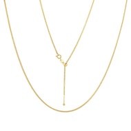Needle universal chain 18k gold color beaded Chopin chain necklace female adjustable au750/针式万能链18k金