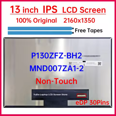13 Inch LCD Screen P130ZFZ-BH2 MND007ZA1-2 For Lenovo Thinkpad X1 Nano Gen 1 Gen 2 Gen 3 Display Mat