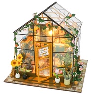 Spilay DIY Miniature Dollhouse Kits, Tiny Model House for Adults to Build, Mini House Model Kits wit