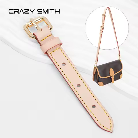 CRAZYSMITH Bag Extension Shoulder Strap For LV Speedy25 Adjustable Lengthened 100% Genuine Leather A