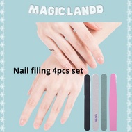 【5 item SET】Nail Filing Set Nail Beauty Tool Set Manicure Tool Nail Filing Strip Nail File