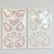 Angel Wings Diamond Stickers 3D Acrylic DIY Decorative Rhinestone Jewel Crystal Sticker Crafts Gifts