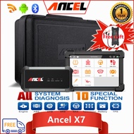 ANCEL X7 X6 OBD2เครื่องสแกนเนอร์12V สำหรับรถบรรทุก Full System Diagnostic Scan เครื่องมือสนับสนุน ECU Coding Active Test น้ำมัน DPF TPMS 10รีเซ็ต Funstions ยานยนต์ OBD เครื่องมือวินิจฉัยบลูทูธ Wifi สำหรับ Honda Toyota ISUZU เพิ่มเติมมากกว่า120แบรนด์รถยนต์