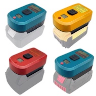 Battery Adapter Charger for Makita/Bosch/Milwaukee/DeWalt 14.4V-20V Li-Ion Batteries with USB and Ty