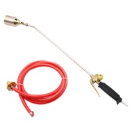 Propane Torch Weed Burner Three-Valve Blowing Torch with 98.42 Inches (About 250 cm) Hose Adjustable