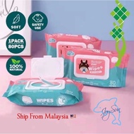 WET TISSUE 80PCS TISU BASAH BABY WET