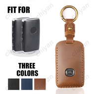 3/4 Buttons Retro style Genuine Leather Car Smart Key Case Cover Protector Shell Accessories For Mazda 3 Alexa CX30 CX-4 CX5 CX-5 CX8 CX-8 CX-30 CX9 CX-9 2019 2020