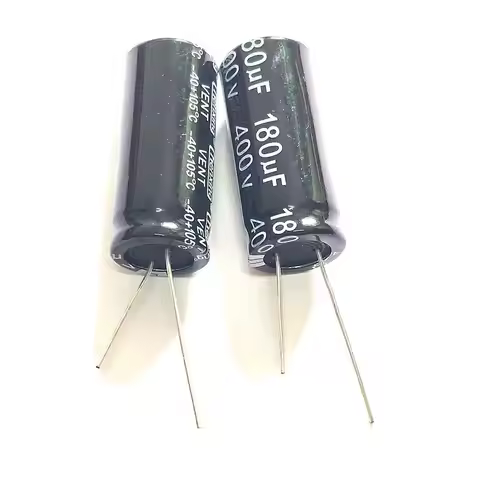 2pcs 400V 180uF 400Volt 180MFD Aluminum Electrolytic Capacitor 18*40mm Radial 180mf400v 180uf400v 40