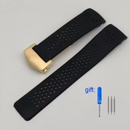 Watch Bracelet For TAG HEUER GRAND CARRERA AQUARACER Soft Silicone Wristband 22mm 24mm Men Watc Stra