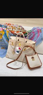 Hermes birkin 40 beige toile ghw