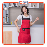 HippoMart Japan Import Style Waterproof Apron with Pocket (Multiple Color)