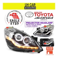 Eagle Eyes Toyota Avanza 2006 - 2010 Projector Headlamp With Halo Ring + Signal Running