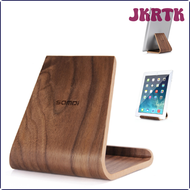 JKRTK High Quality Wood Anti-Slip Universal Phone Tablet Stand Holder for iPhone iPad Samsung Original Wood Mobile Phone Stand HRTWR